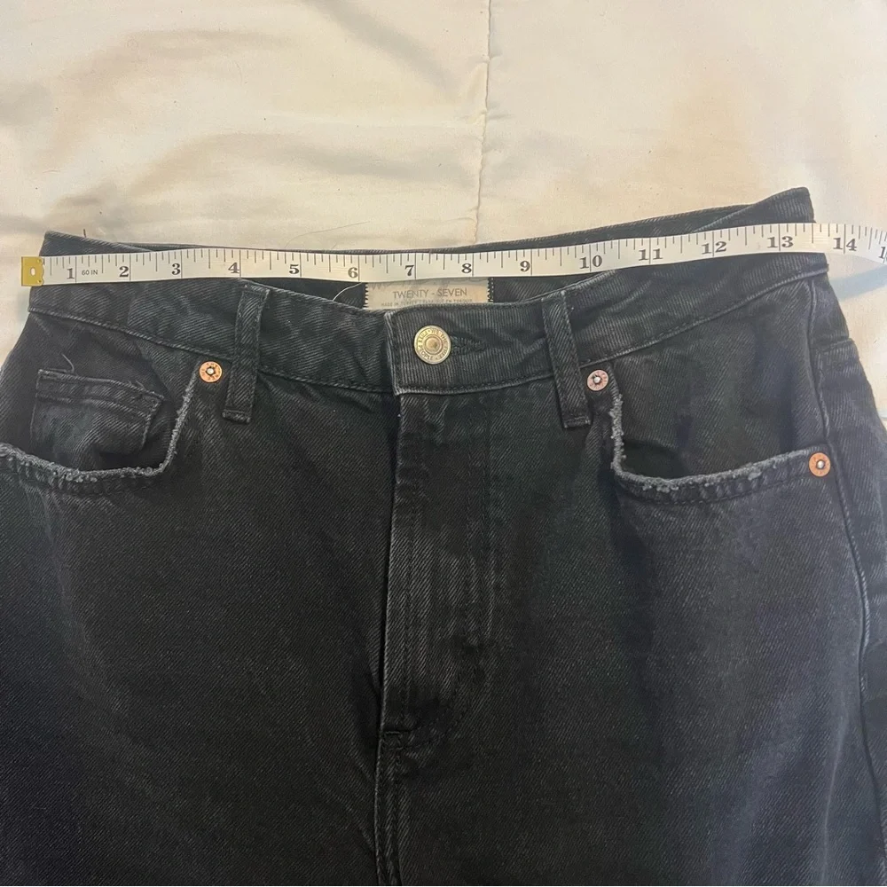 Free People Dakota Straight Leg Jean in Black size 27